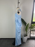 Women’s Fall Chic Formal Party Sexy Elegant Slim Waist Bodycon Maxi Dress