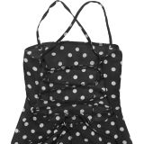 Women’s Patchwork Sexy Irregular Chic Polka Dot Low Back Strap Dress