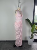 Women’s Fall Chic Formal Party Sexy Elegant Slim Waist Bodycon Maxi Dress