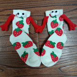Women Valentine's Day Heart Print Mid-Calf Socks