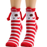 Women Christmas Socks Fall Winter Cotton Mid-Calf Socks