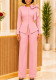 Plus Size African Women Bowknot Top and Wide Leg Pant Two Piece Set