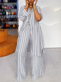 Plus Size Women Fall Winter Casual Top and Pant Two Piece Set