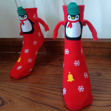 Women Christmas Socks Fall Winter Cotton Mid-Calf Socks