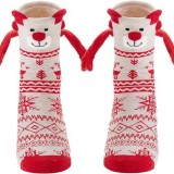 Women Christmas Socks Fall Winter Cotton Mid-Calf Socks