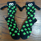 Women Valentine's Day Heart Print Mid-Calf Socks
