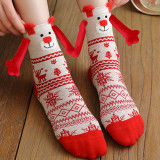 Women Christmas Socks Fall Winter Cotton Mid-Calf Socks
