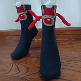 Women Christmas Socks Fall Winter Cotton Mid-Calf Socks