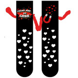 Women Valentine's Day Heart Print Mid-Calf Socks