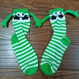 Women Valentine's Day Heart Print Mid-Calf Socks