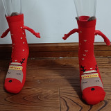 Women Christmas Socks Fall Winter Cotton Mid-Calf Socks