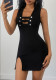 Women Summer Hollow Out Bodycon Dress