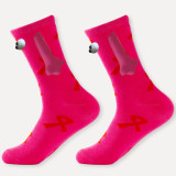 Women Valentine's Day Heart Print Mid-Calf Socks