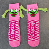 Women Valentine's Day Heart Print Mid-Calf Socks