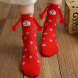 Women Christmas Socks Fall Winter Cotton Mid-Calf Socks
