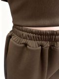 Women’s Fall Winter Zip Pocket Drawstring Ruched Hooded Lace Up Wide Leg Pants Tracksuit Set