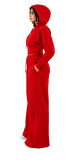 Women’s Fall Winter Zip Pocket Drawstring Ruched Hooded Lace Up Wide Leg Pants Tracksuit Set