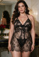 Women’s Sexy Halter Neck Floral Bow Tie Cutout Lace See Through Strap Dress