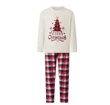 Women’s Cotton Christmas Tree Print Family Matching Pajama Set
