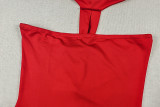 Women Solid Backless Strapless Ruched Formal Party Bodycon Dress