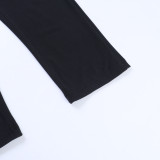 Women Bodysuit Sexy Backless Solid Strapless Jumpsuit