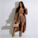 Women’s Fall Winter Casual Three Piece Sweater Set