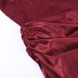 Women Sexy Halter Neck Sparkle Bodycon Dress