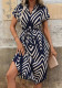Women Summer V Neck Elegant Short Sleeve Dress