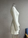 Women Sexy Hollow Casual Long Sleeve Bodycon Dress