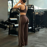 Women Stretchy Pilates Bell Bottom Yoga Pants