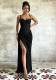 Women Lace Tank Spring Sexy Slit Dress