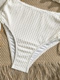 Women’s Solid Color Strap Sexy Two Piece Bikini Swimsuit