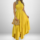 Women Fall Halter Neck Maxi Dress