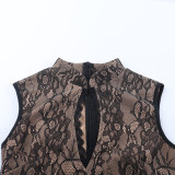 Women Mini Dress Sexy Halter Neck Hollow Casual Mini Summer Bodycon Dress