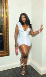 Women Sexy V Neck Zip Bandage Striped Solid Bodycon Dress