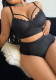 Plus Size Women Sexy Lace Patchwork Bra and Shorts Lingerie Two Piece Set
