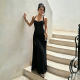 Women Lace Tank Spring Sexy Slit Dress
