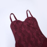 Women Lace Tank Spring Sexy Slit Dress