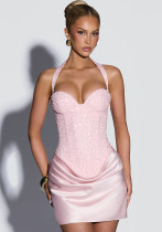 Women Sequin Boned Bodycon Dress Women Sequin Boned Bodycon Dress
