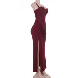 Women Lace Tank Spring Sexy Slit Dress