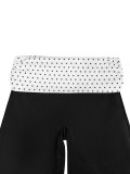 Women Fake Two Piece Halter Neck Sleeveless Slip Top and Pant Yoga Two Piece Set