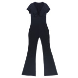 Women Sexy V Neck Summer Jumpsuit