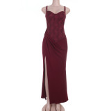 Women Lace Tank Spring Sexy Slit Dress