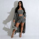 Women’s Fall Winter Casual Three Piece Sweater Set