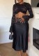 Women’s Summer Fashion Lace Top and Skirt Two Piece Set