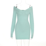 Women Summer Off Shoulder Ruched Sexy Dress