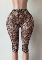 Women’s Sexy Polka Dot See Through Mesh High Waist Stretch Capri Pants for Outdoor Wear Women’s Sexy Polka Dot See Through Mesh High Waist Stretch Capri Pants for Outdoor Wear