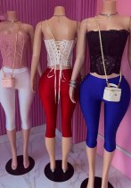 Women’s Strapless Lace Corset High Waist Lace Up Stretch Pants Set Women’s Strapless Lace Corset High Waist Lace Up Stretch Pants Set