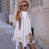Women Strap Solid Ruffle Hem Bodycon Dress