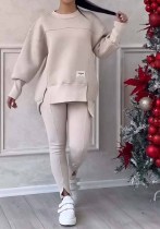 Women’s Asymmetric Long Sleeve Printed Hoodie and Pants Set Women’s Asymmetric Long Sleeve Printed Hoodie and Pants Set